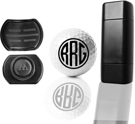 Vniqloo Individueller Golfball-Stempel mit Ausrichtungswerkzeug, gewölbte Oberfläche für klare Markierungen, schnell trocknend - ökologisch, kreativ und perfekt für Golfbegeisterte