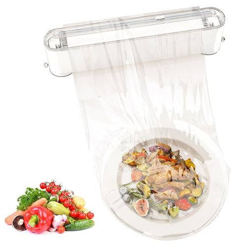 PANTIDE Suction Cup Plastic Wrap Dispenser with Cutter 2-in-1 Refillable Aluminum Tin Foil Baking Paper Wrap Dispenser with Slide Cutter Wall-Mounted Kitchen Food Saran Wrap Organizer Fit 12 Roll