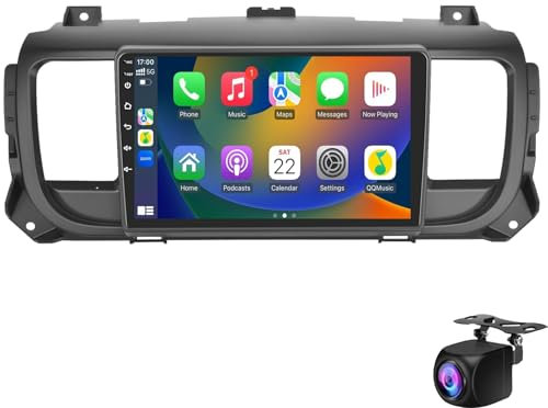 Android 15 Bilstereo För Ci-troën Jumpy 3/Pe-ugeot Expert/To-yota Proace 2016-2021 Med Trådlös Carplay Och Android Auto, 9 IPS-pekskärm Med GPS Wi-Fi Bluetooth FM-radio Backkamera(Color:M300S)