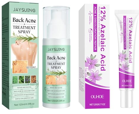 Spray per l'acne per la schiena, complesso per l'acne, spray per il trattamento dell'acne, scrub per la schiena, pulizia profonda, contro brufoli e punti neri sul gel acne grave