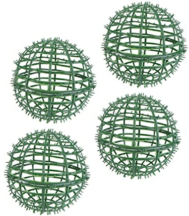 Healifty 4pcs DIY Flower Ball Holder Boxwood Ball Support Cage for Wedding Garden Decor Sturdy and Breathable Bouquet Arrangement Frames Firm Flower Shelf Holders