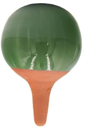 Ollas Lutton Olla Terre Cuite à Planter 40cl| Arrosage Autonome pour Plantes d'Intérieur Ecologique & Economique | Système d'Irrigation Naturel | Autonomie 3 Jours | OYA Marbré (Vert Ecume)