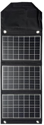 Cargador de Paneles solares Plegable de 45W con USB-C y USB-A Teléfono, Fuente de alimentación, Salida QC3.0 de la Tableta - Acampar, Caminar, Viajar con Mochila a Prueba de Agua