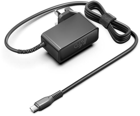 KFD GaN PD65W 45W USB C Power Adapter Charger for DJI Controller RC-N3 N2 N1 JI Mini 5 Pro,4 Pro,4K, NEO Drones Golf Rangefinder Nintendo Sound Clock IPhone UK Plug Fasting Charging USB-C Cable