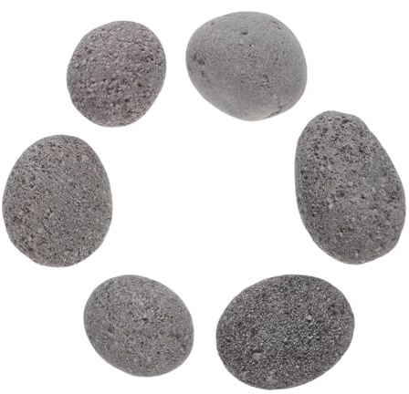 BESPORTBLE 1 Sacchetto Rocce Vulcaniche per Braciere Pietre Laviche Decorative per Patio e Campeggio Riempitivo Naturale per Stufa e Riscaldatori da Esterno