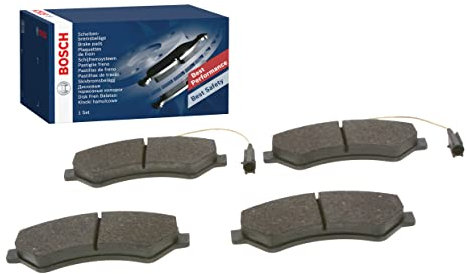 Bosch BP1973 - Plaquettes de Frein Avant pour Voiture - Qualité Bosch - Réduction du Bruit et de la Poussière - Certifié ECE-R90 - Sans Cuivre - Jeu de 4 Plaquettes - Avec Accessoires