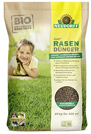 Neudorff Azet RasenDünger 20 kg - für dichten, grünen Rasen ohne Moos und Unkraut