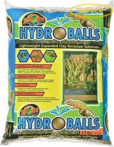 Zoo Med HydroBalls Clay Terrarium Substrate 2.5 lbs - Pack of 3