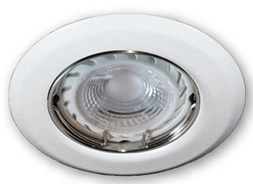 LICHT DISCOUNT 12V LED Einbaustrahler Set Modell SSD005 | 3 Stück Einbaugehäuse weiss | 3 Stück 3W LED Leuchtmittel neutralweiss | 1 Stück 12W LED Trafo