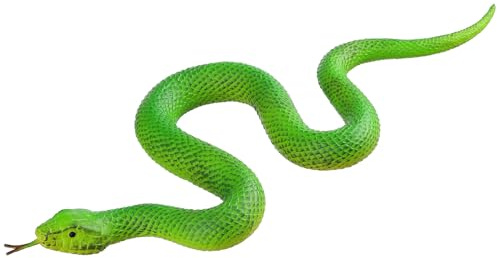 FLORMOON Tierfiguren – 2 STK. Realistische Gummi Python Action Modell lebensechte Schlangenspielzeug Figuren – Halloween Streich Requisiten Stress Relief Spielzeug pädagogisches Spielzeug