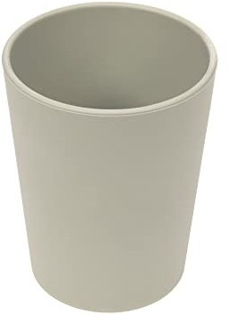 LÄSSIG Gobelet pour enfants Tasse Vaisselle pour enfants sans mélamine, sans BPA, en biocomposite/Mug Geo warm grey