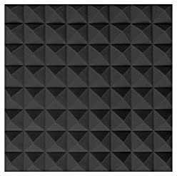 Akustikplatten, Schallschutzdämmplatte für Aufnahmestudio, Akustikwand-Schaumstoffpolsterung (schwarz, 50 x 50 x 5 cm)