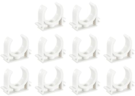 uxcell Lot de 100 colliers de serrage en PVC pour tuyau d'eau de 25 mm OD Support de tuyau Pex en forme de U