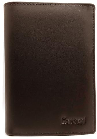 Charmoni - Grand Portefeuille - Portefeuille Homme - Protection Anti RFID - 4 Volets - 7 Carte Bleu, permis Conduire, Carte Grise, Papier, Monnaie - Cuir Vachette (Cuir Vache, Marron)