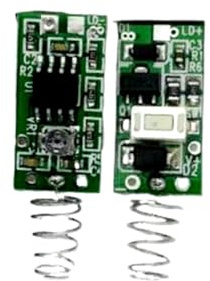 2pcs 780nm 808nm 850nm 905nm 980nm Rote IR Laserdioden Treiber Leiterplatte 3v/Schalter Feder