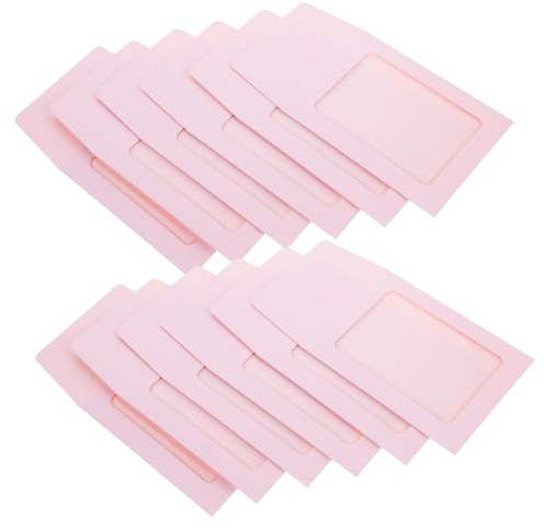 GRIRIW 20piezas Sobres Ventana para Cartas Sobres de Ventana para Tarjetas de Álbum de Moda Protectores para Cartas Coleccionables para Organizar Tarjetas y Fotos