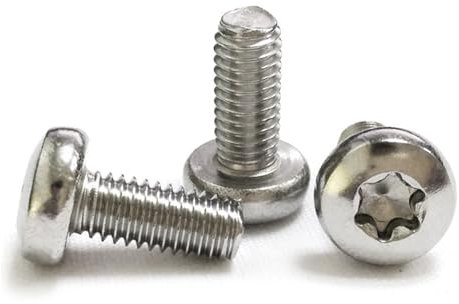 100 Stück M1.4 / M1.6 / M2 / M2.5 / M3 Edelstahl 304 Flachkopf-Torx-Schraube Sechslappen-Rundkopf-Maschinenschrauben ISO14583 GB2672(M2x10)