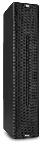 Power Dynamics PDCS403V Enceinte Colonne 100V IP44 60 Watts RMS - Noire, Résistantes aux Intempéries, 4 Haut-parleurs 3’’ + 1 Tweeter 1’’, Supports Inclus, Idéal pour Diffuser Une Musique d’Ambiance