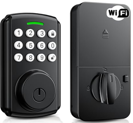 3-in-1 Smart WiFi serratura catenaccio, serrature intelligenti per porta d'ingresso