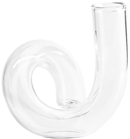 PRETYZOOM Jarrón Floral de Vidrio Irregular Botella para Plantas para El Hogar Jarrón de Mesa Delicado Tamaño Compacto