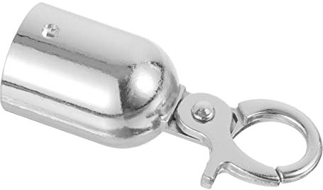 Ciieeo Butée De Cordon Acier Inoxydable Résistante Crochet Pour Embout De Corde Extérieur Adaptée Pour Barrières Rambardes Et Sécurité Stopper Câble Chromé Robuste