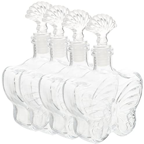 Vaguelly Glass Micro Landscape Bottles Decorative Art Vase Stoppers Luminous Sand Painting Apothecary Jars