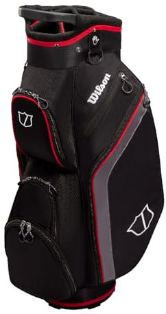 Wilson LITE 3 CART Bag Black/Charcoal/Red