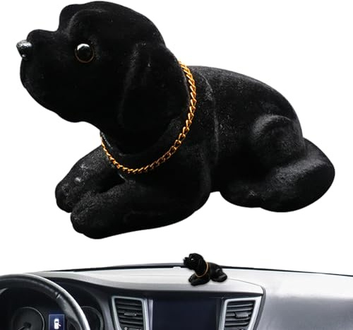 Boble Head Labrador - Resin Nodding Dog Figure For Vehicle Decoration | Bobbing Head Dog Statue | Car Accessory Gift | Wobble Pet Model Ornament For Travel Home Table Shelf Desk