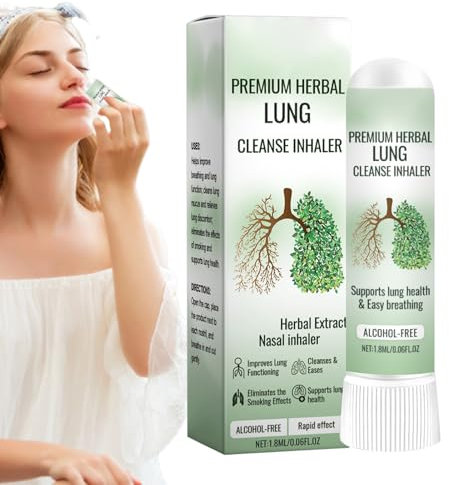 Lung Cleanse – Extrait de feuille de molène naturel avec soulagement de l'inconfort | Inhalateur apaisant pour améliorer et soigner le Lunng avec nettoyage pulmonaire | Inhalateur de nettoyage du