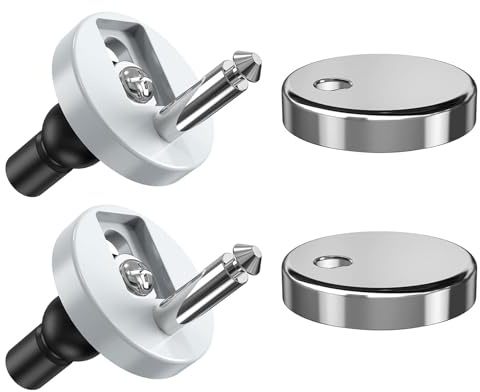Toilet Seat Fittings, Upgade Seat Fittings Quick Release 2 Pack | Hinge Fittings for WC Toilet Blind Holes, Used for Fixing Toilet Seats