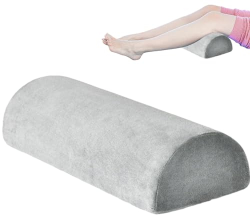 Buithafu Half Moon Memory Foam Bolster Pillow for Bed & Sofa | Orthopaedic support for knees, legs, back and lumbar area, suitable for side sleepers and recovery