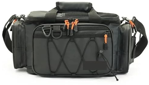 ZYAYNG Angeltasche Multifunktionale tragbare Umhängetasche, Handtasche, Angelwerkzeug-Set, Outdoor-Camping, wasserdichte Angelausrüstung, Zubehör-Set FüR AngelausrüStung(30 * 19 * 20cm)