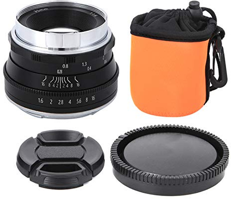 35mm f1.6 Objetivo Fijo para Cámara Sin Espejo, Montura Z, Revestimiento Multicapa HD, Apertura Manual - Alta Durabilidad, Enfoque Manual Preciso, Ideal para Fotografía Creativa
