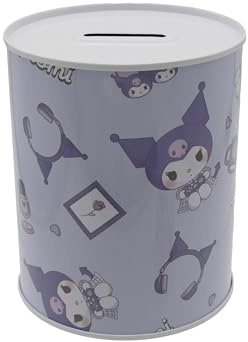 CyP Brands- Hello Kitty, Sanrio, Hucha, Monedas, Ahorro, Hucha Metal, Kuromi, Color Blanco, Producto Oficial