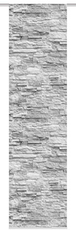 Home fashion SCHIEBEVORHANG DEKOSTOFF Digitaldruck WALLI, Stoff, anthrazit, 245 x 60 cm