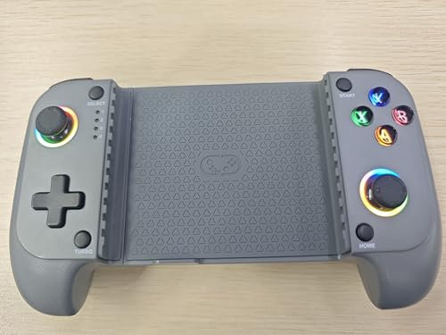 HELLCOOL Gamepad Inalámbrico para iPhone y Android,Bluetooth Mando Movil para PS Remote Play/Xbox/Steam/GeForce Now/MFi Apple Arcade/Roblox/Minecraft,Controlador con Joystick de Efecto Hall