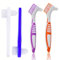 AFCJLTO 4 Pcs Brosse pour Prothèse Dentaire,Brosses de Nettoyage pour Prothèses Dentaires Double Face, Têtes de Brosse à Double Angle,pour Soins de la Denture, Nettoyage des Fausses Dents(2 styles)