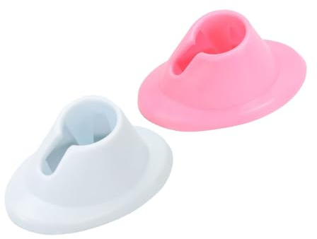 FRCOLOR Soporte de Silicona para Esmalte de Uñas 4piezas, Evita Fugas, Práctico y Adecuado para Manicura DIY en Varios Colores