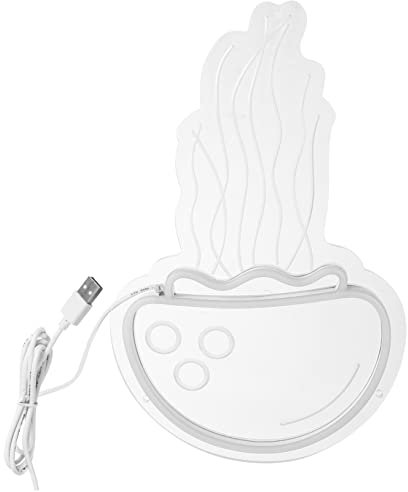 HOMSFOU Led Quallen Neonlampe Usb Betrieben Kunststoff Warmweiß Led Nachtlicht Für Schlafzimmer Zimmerdekoration