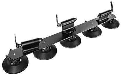 ATATKRT Portabici con ventosa for auto, portabici con ventosa, portabici in lega di alluminio a sgancio rapido con ventosa for 3 bici