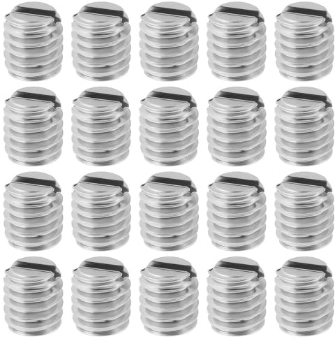 SG Store 20 Viti Senza Testa Con Intaglio Zincate M3,5 X 4 Mm In Acciaio Inossidabile 304 Per Manopole Autoradio