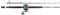 Abu Garcia Muscle Tip Boat Fishing Ruten und Rollen Combo Set, Schwarz/Rot