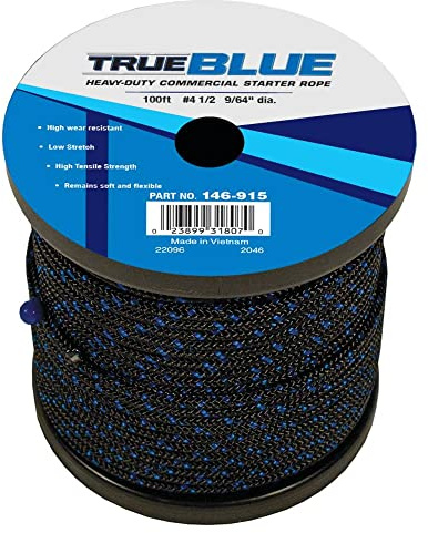 Stens Trueblue 100' Starter Rope 146-915 Compatible with Size 4 1/2, Diameter 9/64, Length 100', Made ByAn OEM Supplier, Packaging typeBranded Spool, High wear Resistant, Low Stretch
