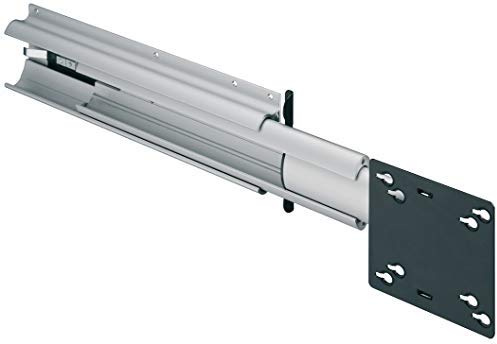 Gedotec Soporte giratorio para televisores de pantalla plana de 22 pulgadas para caravanas y armarios | Guía de TV para tornillos en la pared lateral | Aluminio Plata