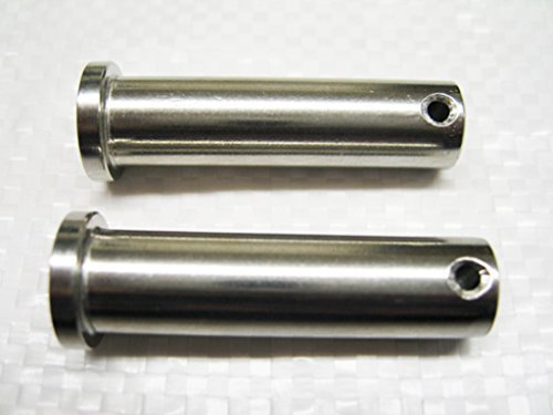 Clevis Pins Stainless Steel 12MM x 45MM Flat Headed with Single Hole x2