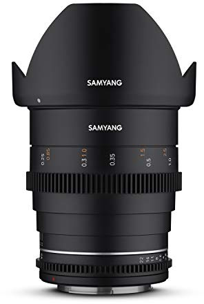 Samyang MF 24 mm T1,5 VDSLR MK2 Fuji X – ljusstark T1,5 vidvinkel cine- och videoobjektiv för Fuji X Mount, 24 mm fast brännvidd, Follow Focus tandkransar fullformat och APS-C, 8K-upplösning