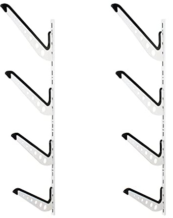 Wiltec 4-Fach Universal Halterung mit 25 kg Traglast pro Ebene, Halterung für Surfbrett, Snowboard, Skier und mehr, gepolsterte Wandhalterung