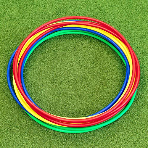 METIS Aro de Hula Hoops - Fitness, Danza y Ejercicio | Paquete de Aros 6 o 12 - Varias Opciones de Color | (Paquetes de 6, 60cm)