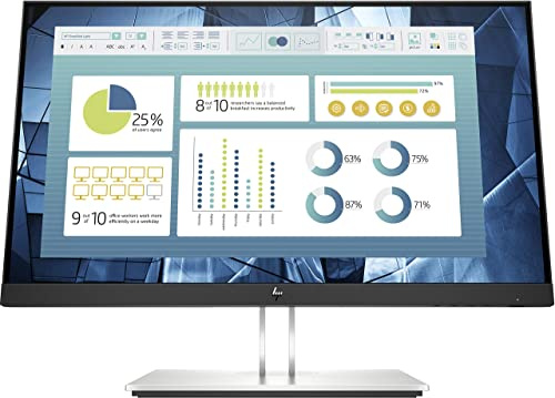 HP E22 G4 21.5 IPS FHD 5MS VGA HDMI DP USB Eye Ease REG PIVOTABLE Monitor (Renewed)