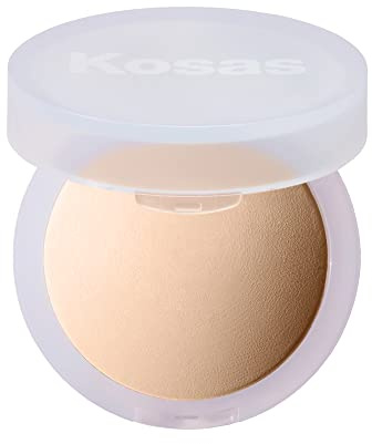 Kosas Cloud Set Baked Setting Powder, Face Powder Makeup for Shine Control, Soft Natural Finish, Clean Beauty Formula, Feathery, Sheer Light Medium